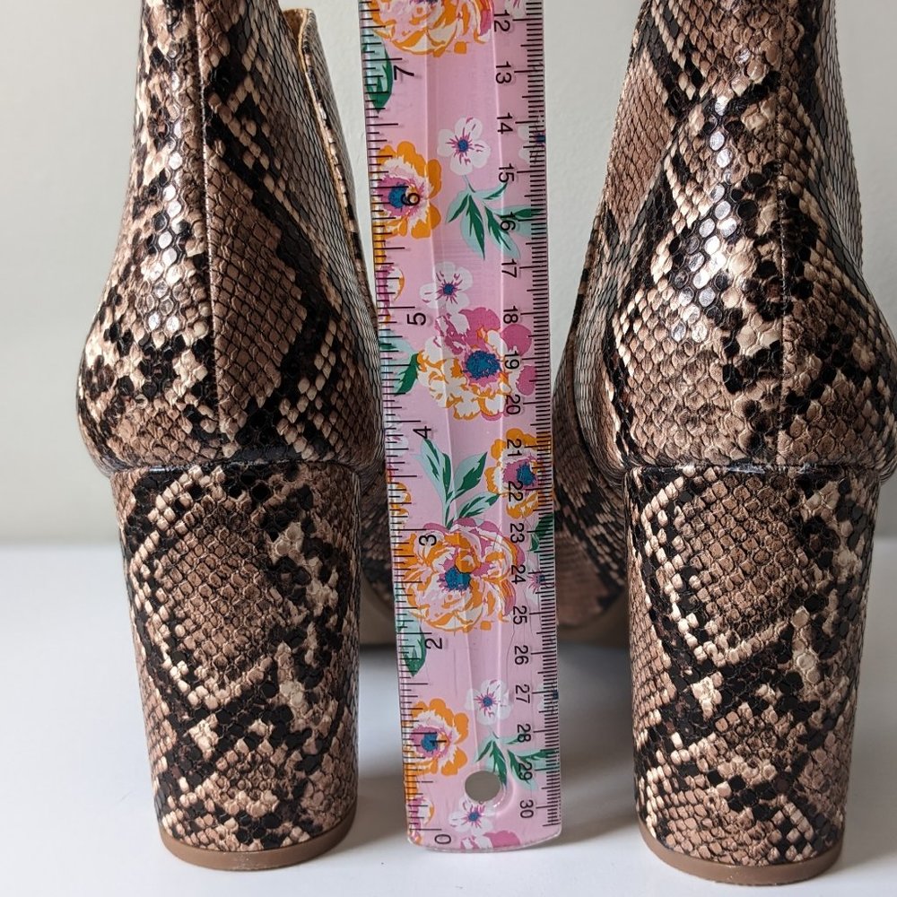 Lane Bryant Dream Cloud Cutout High Heel Bootie - Snakeskin - 11W - Picture 5 of 15